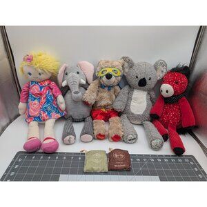 Scentsy Buddies Plush Lot Elephant Horse Girl Super Hero Koala 2 Scent Paks